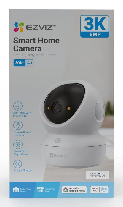 EZVIZ H6c G1 3K Cámara de seguridad IP esférica para interiores EZVIZ H6c G1 3K Cámara de seguridad IP esférica para interiores