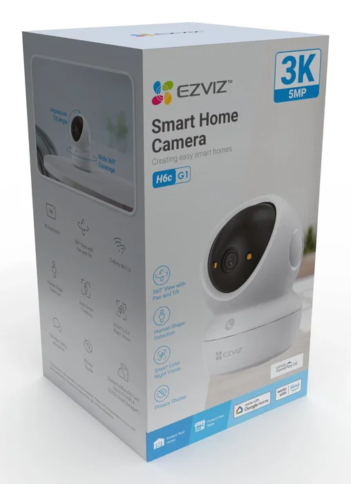 EZVIZ H6c G1 3K Cámara de seguridad IP esférica para interiores EZVIZ H6c G1 3K Cámara de seguridad IP esférica para interiores