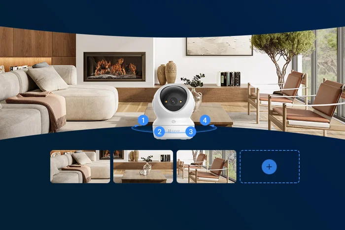 EZVIZ H6c G1 3K Cámara de seguridad IP esférica para interiores EZVIZ H6c G1 3K Cámara de seguridad IP esférica para interiores