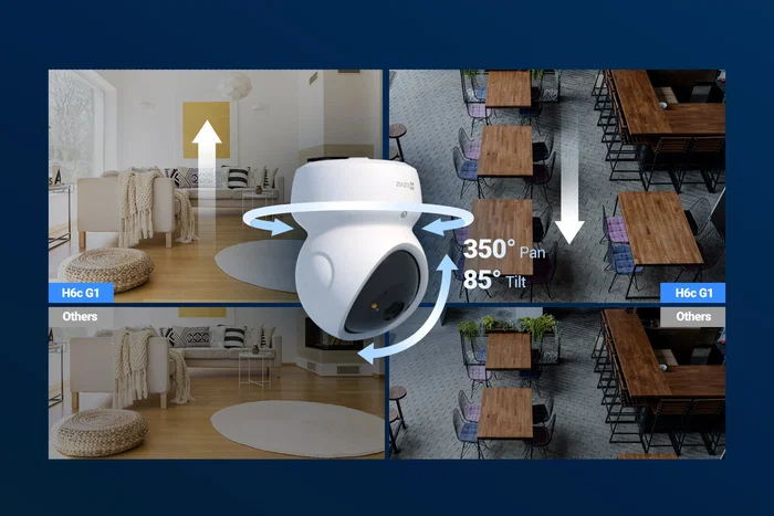 EZVIZ H6c G1 3K Cámara de seguridad IP esférica para interiores EZVIZ H6c G1 3K Cámara de seguridad IP esférica para interiores