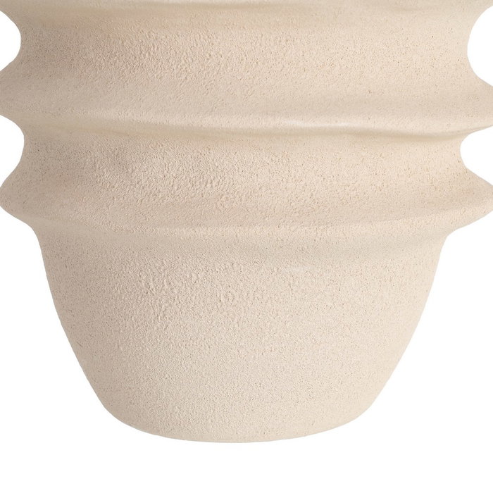 Jarrón Crema Cerámica Decoración 30 X 30 X 33 cm