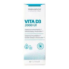 INOVANCE Vitamina D3 2000Ui 20Ml Spray - Origen Vegetal, Sistema Inmunitario y Huesos