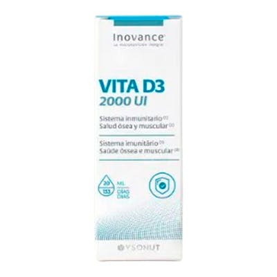 INOVANCE Vitamina D3 2000Ui 20Ml Spray - Origen Vegetal, Sistema Inmunitario y Huesos INOVANCE Vitamina D3 2000Ui 20Ml Spray - Origen Vegetal, Sistema Inmunitario y Huesos