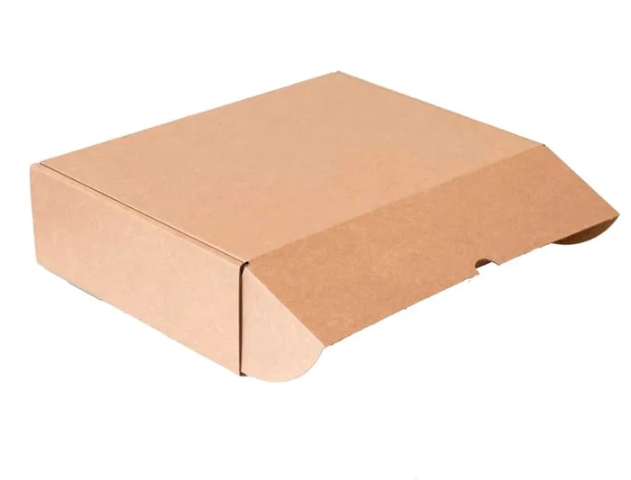 Q-connect Caja Automontable para E-commerce y Regalo, Cartón Reciclado Canal Simple 3mm Kraft, 430x320x150 mm