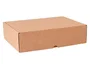 Q-connect Caja Automontable para E-commerce y Regalo, Cartón Reciclado Canal Simple 3mm Kraft, 430x320x150 mm