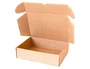 Q-connect Caja Automontable para E-commerce y Regalo, Cartón Reciclado Canal Simple 3mm Kraft, 430x320x150 mm