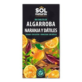SOLNATURAL Tableta de Algarroba con Naranja y Dátil