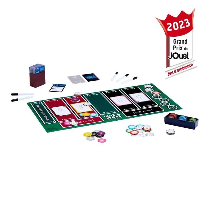 Mattel Games Quiz En Vegas HNY92 Juego Familiar