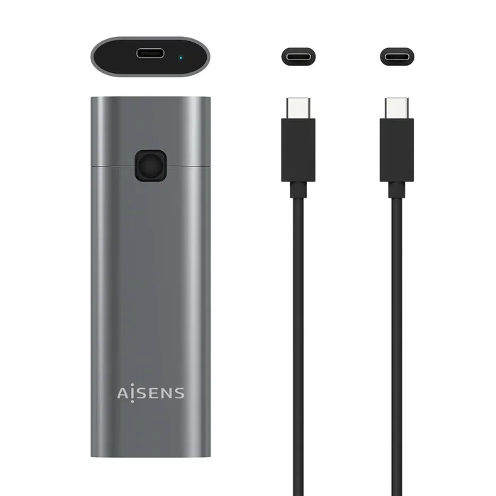 Aisens Caja Externa M.2 NVMe USB 3.2 Gen2 ASM2-021GR Gris