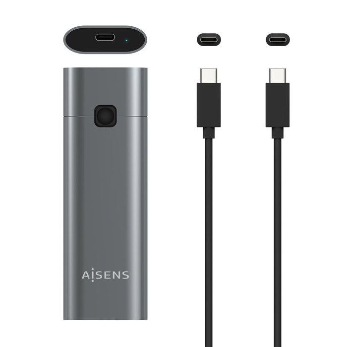 Aisens Caja Externa M.2 NVMe ASM2-021GR USB 3.2 Gen2 Gris