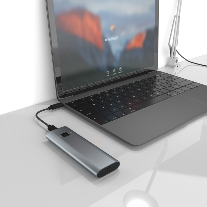Aisens Caja Externa M.2 NVMe ASM2-021GR USB 3.2 Gen2 Gris