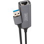 Digitus Adaptador USB 3.0 a RJ45 Gigabit Ethernet LAN, Blanco, Compatible con Windows y Mac OS