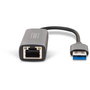 Digitus Adaptador USB 3.0 a RJ45 Gigabit Ethernet LAN, Blanco, Compatible con Windows y Mac OS