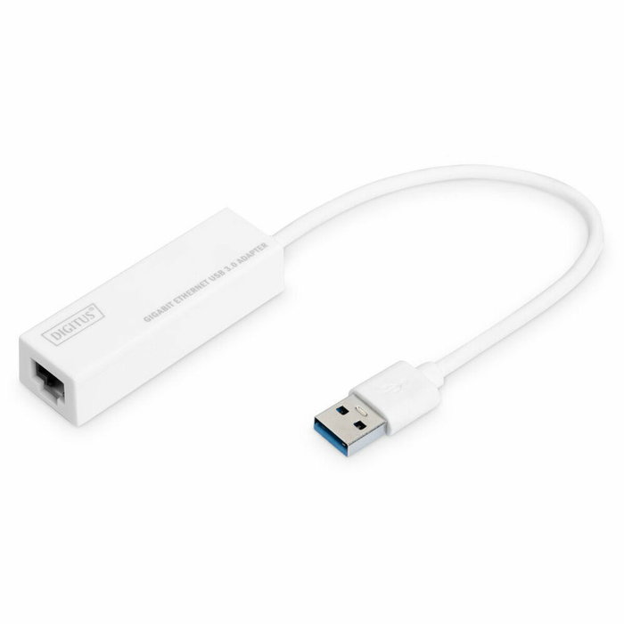 Digitus Adaptador USB 3.0 a Gigabit Ethernet RJ45 Blanco