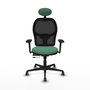 PIQUERAS Y CRESPO Silla de oficina Jorquera con Mecanismo Sincro/Traslack Verde Esmeralda