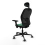 PIQUERAS Y CRESPO Silla de oficina Jorquera con Mecanismo Sincro/Traslack Verde Esmeralda