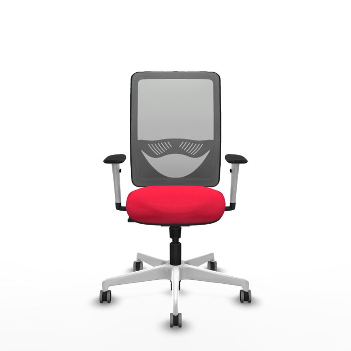 PIQUERAS Y CRESPO Silla de oficina Zulema con mecanismo Sincro, Rojo y Gris PIQUERAS Y CRESPO Silla de oficina Zulema con mecanismo Sincro, Rojo y Gris