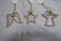 DKD Home Decor Decoración Colgante de Madera Surtido de 3 Unidades