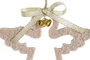 DKD Home Decor Decoración Colgante de Madera Surtido de 3 Unidades