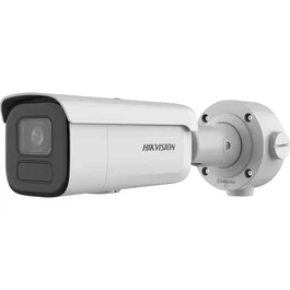 Hikvision DS-2CD2646G2HT-IZS Cámara IP Exterior 4MP AcuSense Bala con Zoom 2.8-12mm, Visión Nocturna IR 60m, 2688x1520, IP67 IK10, PoE, Blanco