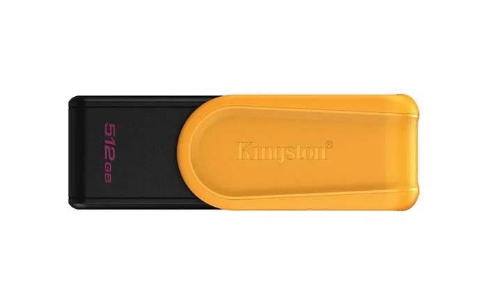 Kingston DataTraveler Exodia S - USB Flash Drive 512 GB USB 3.2 Gen 1 Tipo A con Tapon Giratorio - Color Negro y Amarillo