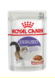 Royal Canin Pienso Húmedo para Gatos Sterilised Gravy - 12 Bolsitas x 85 gr