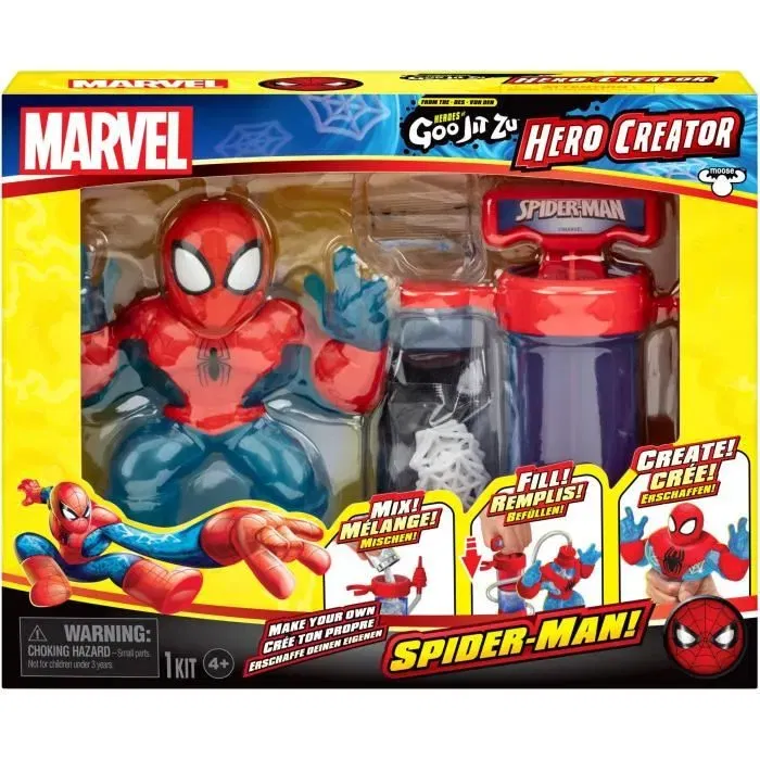 Heroes Of Goo Jit Zu Spiderman Creador Figura Marvel 11 cm HER0630996430033