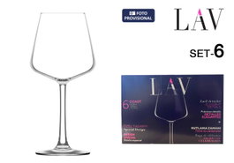 LAV Set de 6 Copas de Vino Coast 35cl