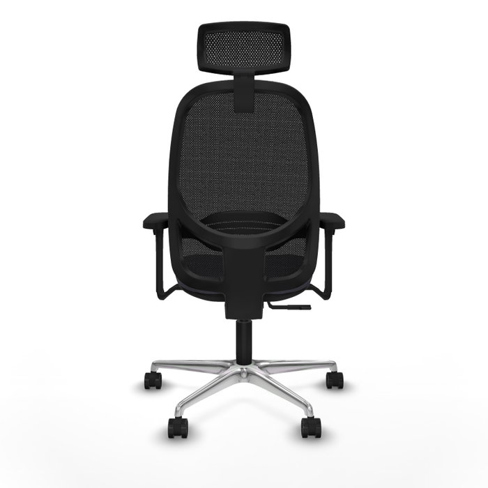 PIQUERAS Y CRESPO Silla de oficina Cilanco con mecanismo Sincro, Gris oscuro y Negro