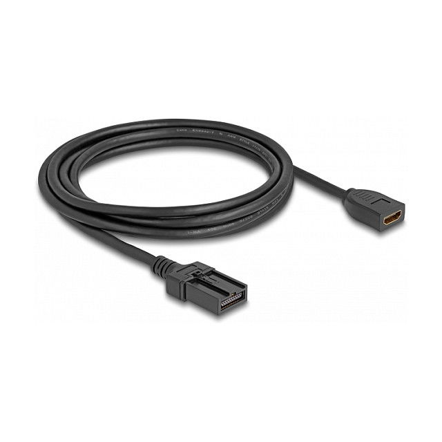 DeLOCK Cable HDMI Automotriz 3m HDMI-A Hembra a HDMI-E Macho 4K 60Hz 18Gbit/s HDR Negro DeLOCK Cable HDMI Automotriz 3m HDMI-A Hembra a HDMI-E Macho 4K 60Hz 18Gbit/s HDR Negro