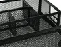 Q-connect KF17291 Organizador de Sobremesa Metálico Rejilla Negra con 6 Departamentos 235x183x65 mm