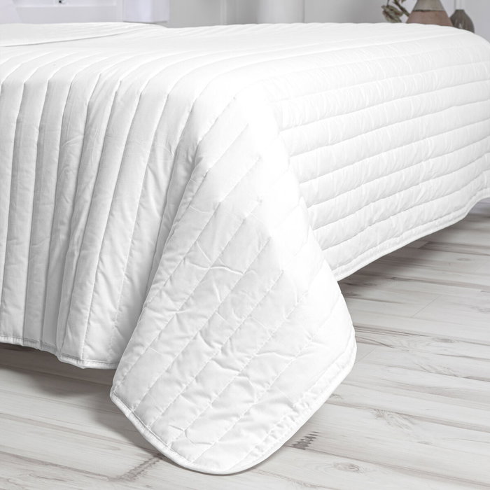 Colcha HappyFriday Basic Dash Blanco 240 x 260 cm Colcha HappyFriday Basic Dash Blanco 240 x 260 cm