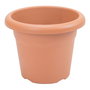 Plastiken Maceta Terra de Inyección Color Terracota Ø 20 x 15 cm Capacidad 3 l de Polipropileno