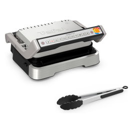Tefal OptiGrill 2in1 GC773D10 Parrilla Eléctrica Acero Inoxidable 2100W 600cm²
