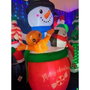 Basics Muñeco de nieve hinchable en taza con pingüino y galleta de jengibre