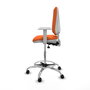PIQUERAS Y CRESPO Taburete Elche blanco AS bali naranja