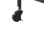 DKD Home Decor Camarera Metal y Cristal Negro 60.5 x 40.5 x 75.5 cm