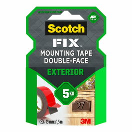 Scotch Cinta doble cara de montaje para exteriores 19 mm x 1,5 m