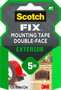Scotch Cinta de montaje de doble cara para exteriores 19 mm x 1,5 m