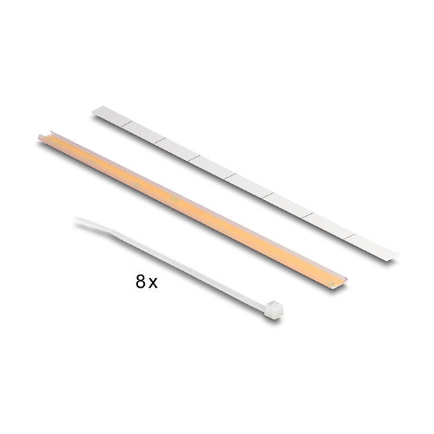 DeLOCK Panel de conexión D-Typ de 19'', 8 puertos RJ45, Montaje en Rack 1U, Negro, 78.1 mm x 44 mm