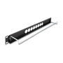 DeLOCK Patchpanel de 19 pulgadas con 8 puertos tipo D y alivio de tensión, 1U, Negro