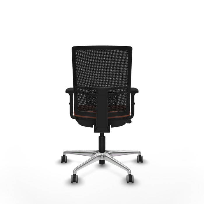 PIQUERAS Y CRESPO Silla de oficina Yunquera con mecanismo Sincro/Traslack, Marrón y Negro