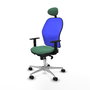 PIQUERAS Y CRESPO Silla de oficina Jorquera Verde Esmeralda y Azul