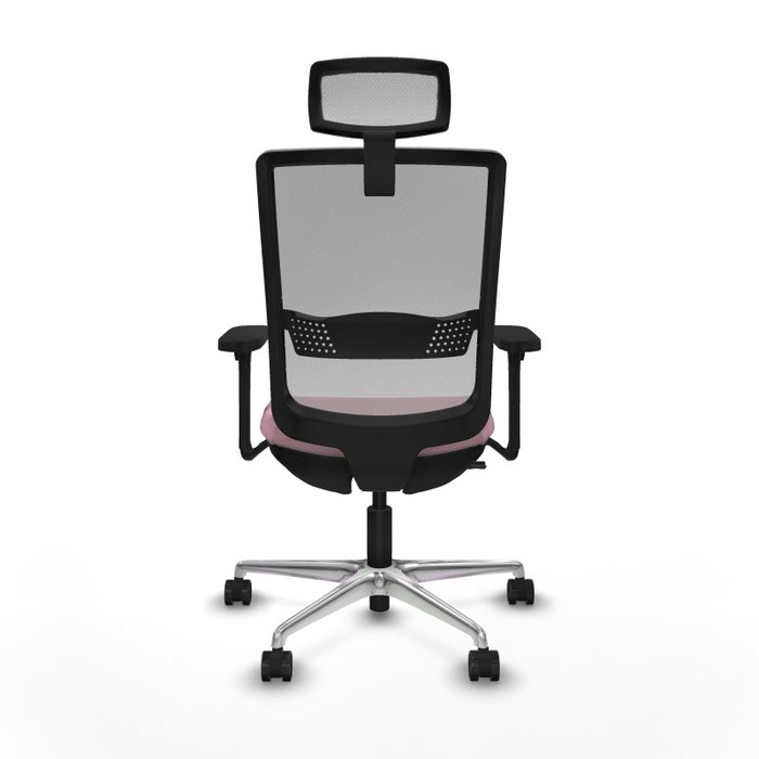 PIQUERAS Y CRESPO Silla de oficina Haches Rosa y Gris con Mecanismo Sincro/Traslack PIQUERAS Y CRESPO Silla de oficina Haches Rosa y Gris con Mecanismo Sincro/Traslack