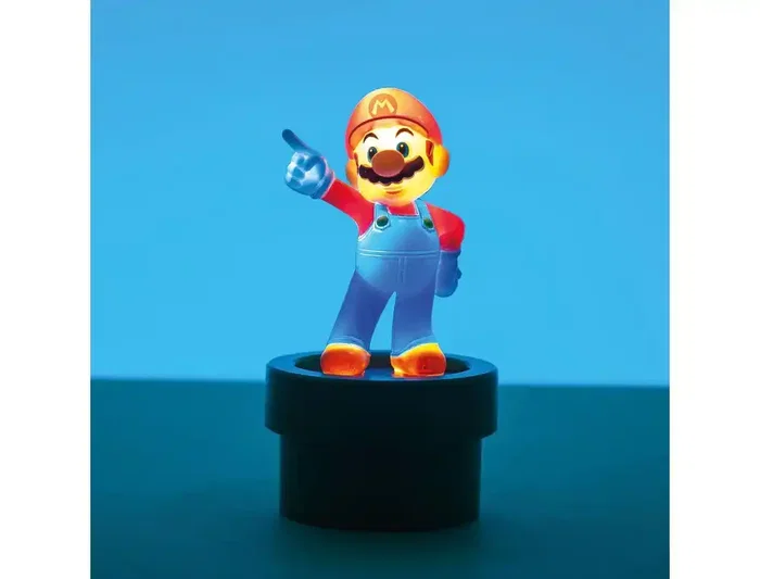 Wondee Lámpara Nocturna Super Mario Bloque de Pregunta, 20 cm, con Sensor, 3xAAA