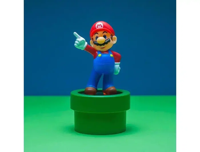 Wondee Lámpara Nocturna Super Mario Bloque de Pregunta, 20 cm, con Sensor, 3xAAA