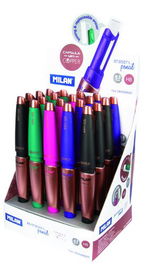 Portaminas Milan Capsule Slim Copper 0,5 Mm Expositor De 20