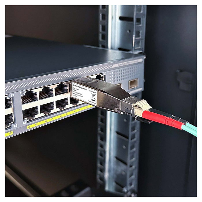 StarTech Conversor de Medios de Fibra Gigabit a Ethernet RJ45 PoE Monomodo/Multimodo StarTech Conversor de Medios de Fibra Gigabit a Ethernet RJ45 PoE Monomodo/Multimodo