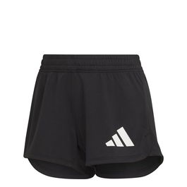 Pantalón Corto Deportivo Adidas Pacer 3 Stripes Knit Negro