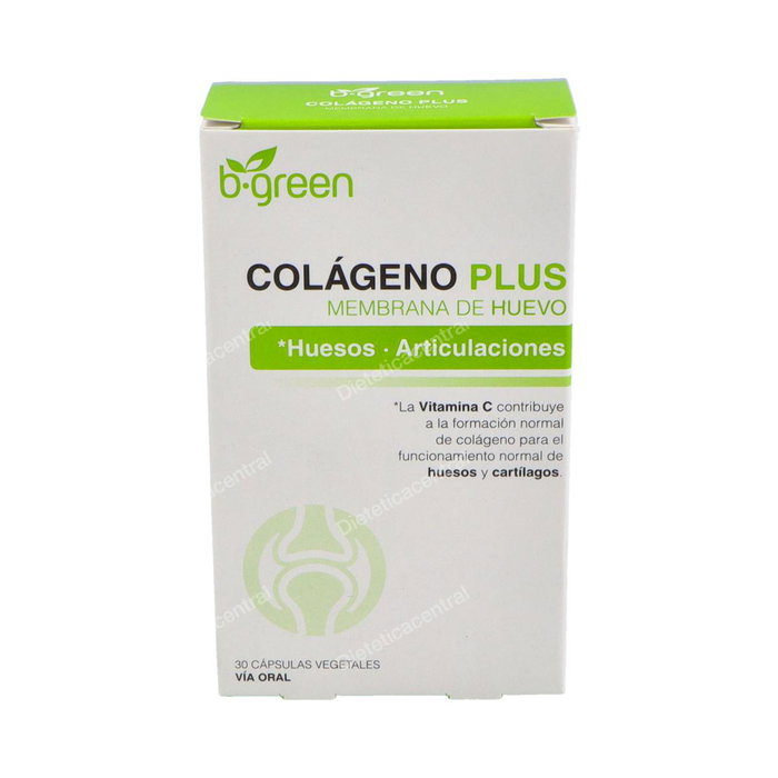 B.Green Colágeno Plus con Vitamina C y Magnesio - 30 Cápsulas - Suplemento para Huesos y Cartílagos B.Green Colágeno Plus con Vitamina C y Magnesio - 30 Cápsulas - Suplemento para Huesos y Cartílagos